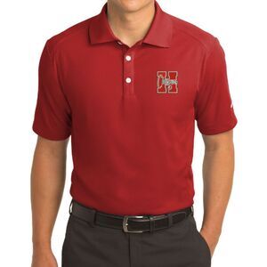 NIKE Golf Dri-Fit Red Polo Shirt Collared Pullover Short Sleeve Size M - FLAWED